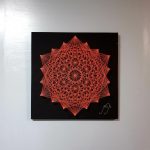 Hexágono Flúor Anaranjado