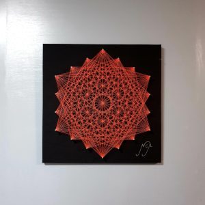 Hexágono Flúor Anaranjado