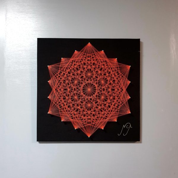 Hexágono Flúor Anaranjado