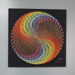 Remolino Arcoíris Fondo Negro