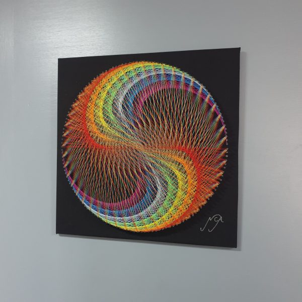 Remolino Arcoíris Fondo Negro