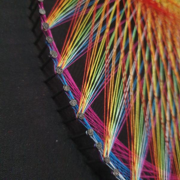 Remolino Arcoíris Fondo Negro