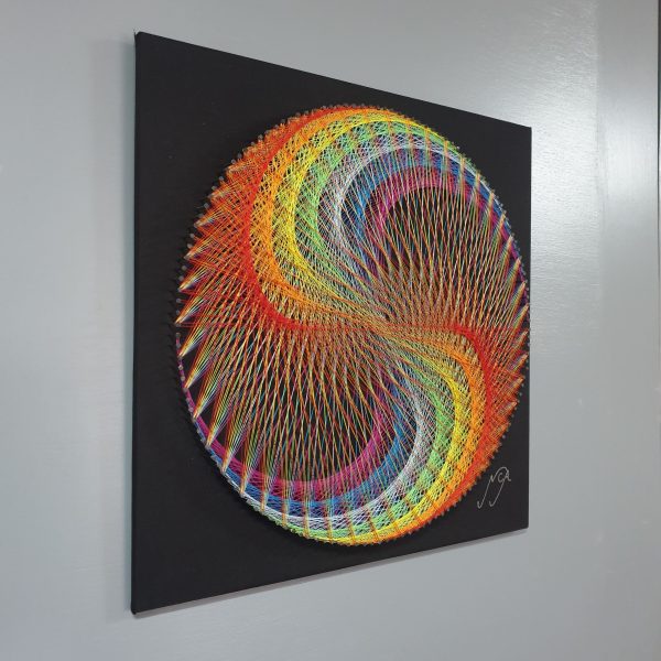 Remolino Arcoíris Fondo Negro