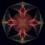 Octágono Flamas Flúor