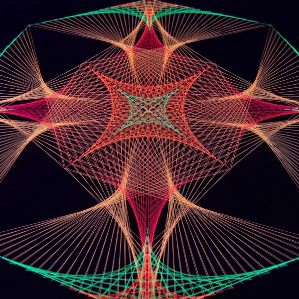 Octágono Flamas Flúor