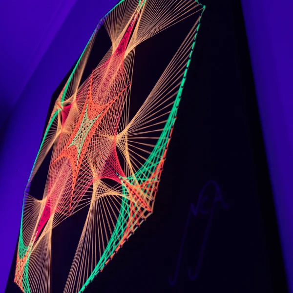 Octágono Flamas Flúor 45°