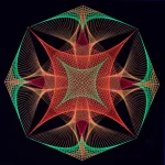 Octágono Flamas Flúor Extendido