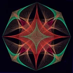 Octágono Flamas Flúor Extendido 45°