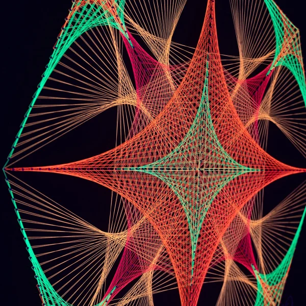 Octágono Flamas Flúor Extendido 45°